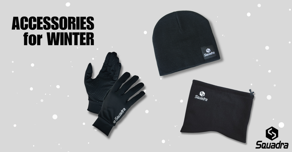 冬にオススメの冬小物 防寒小物 手袋 グローブ ニットキャップ ネックウォーマー 特集 スポーツ 秋 冬 アクセサリー スクアドラ 暖かい あったか 暖冬