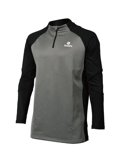 スクアドラ / テックニット・コンプレッショントレーニングプルオーバー コンプレッションウェア メンズ 人気 おすすめ ストレッチ フィット感 タイト スリム 細身 テック素材 長袖 スポーツウェア