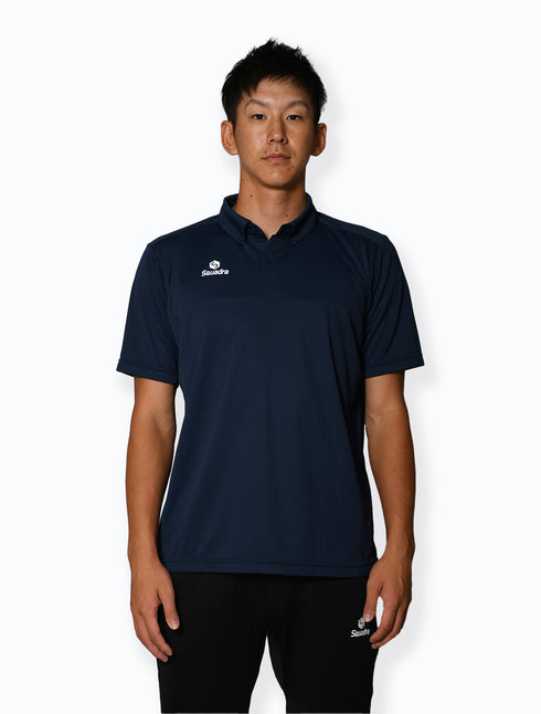 スクアドラ / ボタンダウンポロシャツ(遮熱・クーリング機能付)/ 優れたクーリング性とUVカット性で、厳しい天候や気温下でも快適な着心地や着用感を実現。