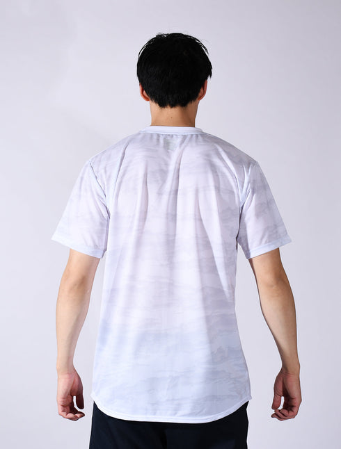 スクアドラ / グラフィック プラクティスシャツ / インパクトのあるタイガーカモ柄だから、移動着にも使える一枚。