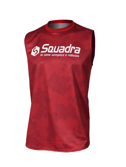 スクアドラ / グラフィック ノースリーブシャツ / ユニチカ社のコカゲMAX糸を使用したドライ素材。