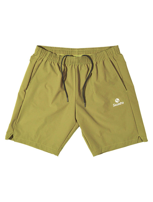 スクアドラ /ハイストレッチウーブンハーフパンツ / ベージュ / 日々のトレーニングからシティユースまで幅広い用途で使えるハーフパンツ。