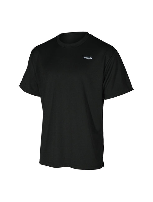 スクアドラ / コットンタッチドライTシャツ (スクエア小ロゴ) 吸水速乾 吸汗速乾 蒸れない 化学繊維 合成繊維 ポリエステル 100 汗染み できない すぐ乾く テックウェア スポーツウェア ジム ヨガ 新素材 スポーツブランド 普段着 筋トレ メンズ おしゃれ かっこいい