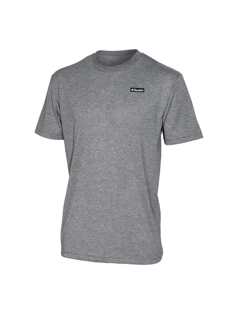 スクアドラ / コットンタッチドライTシャツ (スクエア小ロゴ) 吸水速乾 吸汗速乾 蒸れない 化学繊維 合成繊維 ポリエステル 100 汗染み できない すぐ乾く テックウェア スポーツウェア ジム ヨガ 新素材 スポーツブランド 普段着 筋トレ メンズ おしゃれ かっこいい