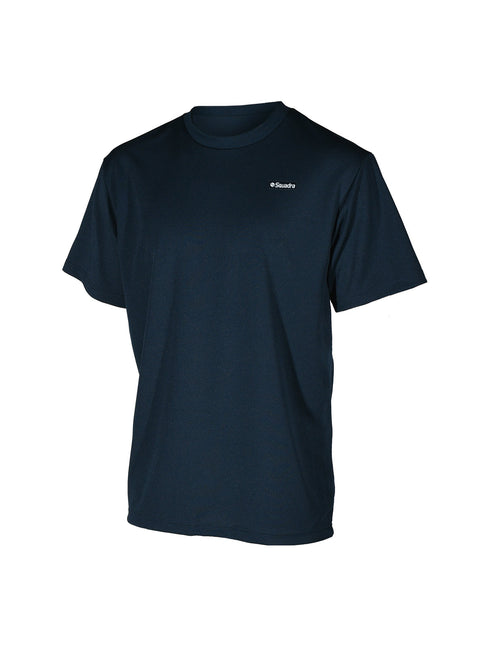 スクアドラ / コットンタッチドライTシャツ (スクエア小ロゴ) 吸水速乾 吸汗速乾 蒸れない 化学繊維 合成繊維 ポリエステル 100 汗染み できない すぐ乾く テックウェア スポーツウェア ジム ヨガ 新素材 スポーツブランド 普段着 筋トレ メンズ おしゃれ かっこいい