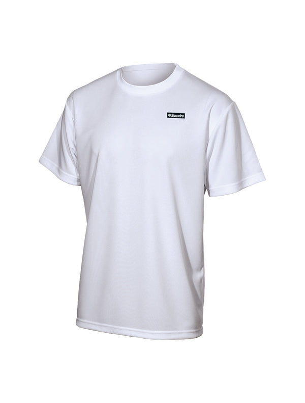 スクアドラ / コットンタッチドライTシャツ (スクエア小ロゴ) 吸水速乾 吸汗速乾 蒸れない 化学繊維 合成繊維 ポリエステル 100 汗染み できない すぐ乾く テックウェア スポーツウェア ジム ヨガ 新素材 スポーツブランド 普段着 筋トレ メンズ おしゃれ かっこいい