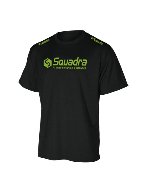 スクアドラ / コットンタッチドライTシャツ (両肩SQ) 吸水速乾 吸汗速乾 蒸れない 化学繊維 合成繊維 ポリエステル 100 汗染み できない すぐ乾く テックウェア スポーツウェア ジム ヨガ 新素材 スポーツブランド 普段着 筋トレ メンズ おしゃれ かっこいい