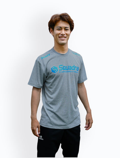 スクアドラ / コットンタッチドライTシャツ (両肩SQ) / 普段着や移動着、軽い運動にもぴったりなコットンタッチドライTシャツ