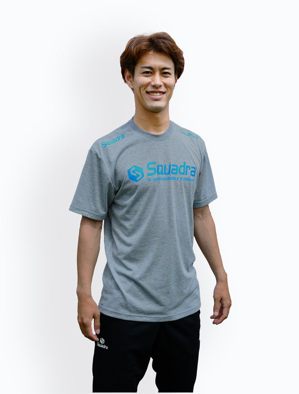 スクアドラ / コットンタッチドライTシャツ (両肩SQ) / 普段着や移動着、軽い運動にもぴったりなコットンタッチドライTシャツ