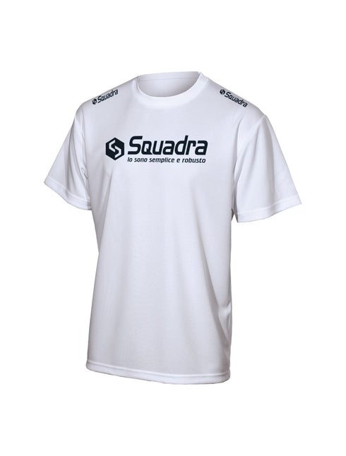 スクアドラ / コットンタッチドライTシャツ (両肩SQ) 吸水速乾 吸汗速乾 蒸れない 化学繊維 合成繊維 ポリエステル 100 汗染み できない すぐ乾く テックウェア スポーツウェア ジム ヨガ 新素材 スポーツブランド 普段着 筋トレ メンズ おしゃれ かっこいい