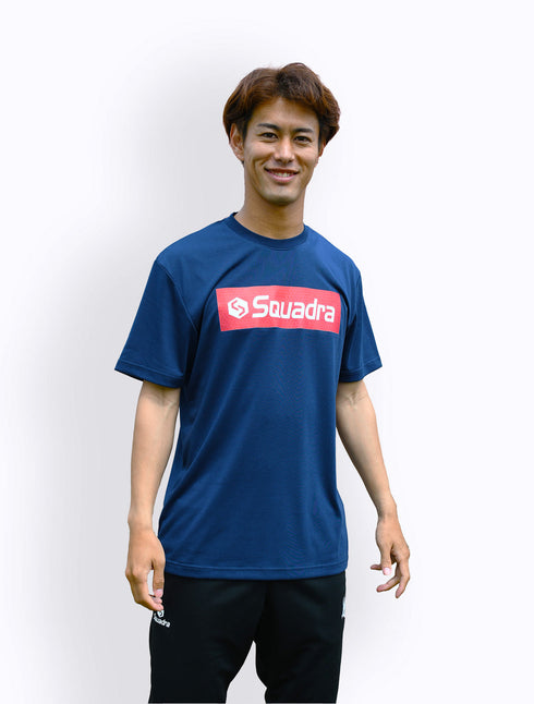 スクアドラ / コットンタッチドライTシャツ (スクエアSQ) 吸水速乾 吸汗速乾 蒸れない 化学繊維 合成繊維 ポリエステル 100 汗染み できない すぐ乾く テックウェア スポーツウェア ジム ヨガ 新素材 スポーツブランド 普段着 筋トレ メンズ おしゃれ かっこいい
