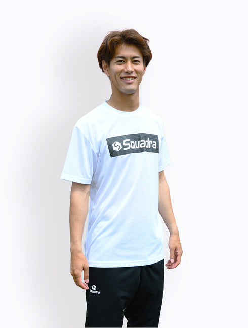 スクアドラ / コットンタッチドライTシャツ (スクエアSQ) 吸水速乾 吸汗速乾 蒸れない 化学繊維 合成繊維 ポリエステル 100 汗染み できない すぐ乾く テックウェア スポーツウェア ジム ヨガ 新素材 スポーツブランド 普段着 筋トレ メンズ おしゃれ かっこいい