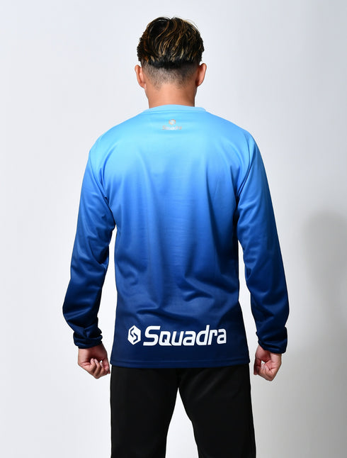 スクアドラ / グラフィックロングスリーブプラクティスシャツ 吸汗速乾性、ストレッチ性に優れたプラクティスシャツ。