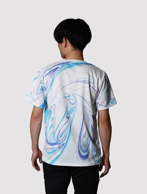 スクアドラ / グラフィック プラクティスシャツ マーブル マーブル柄がおしゃれなプラクティスシャツは、男性にも女性にもオススメ。