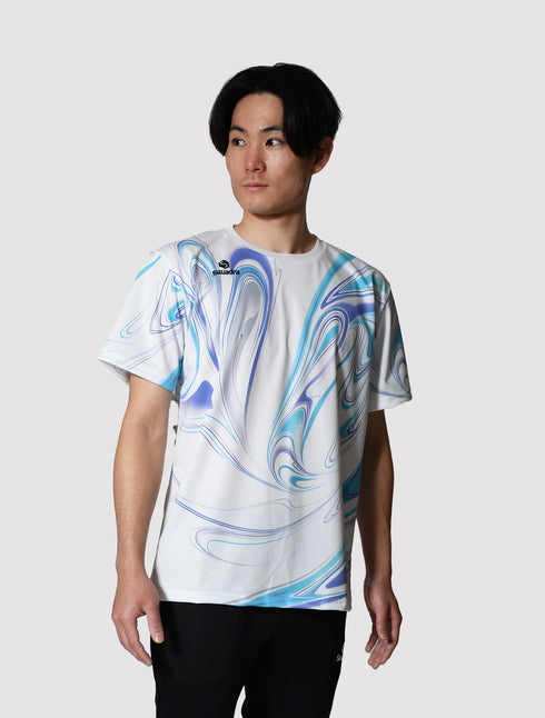 スクアドラ / グラフィック プラクティスシャツ マーブル おしゃれなスポーツ用品。