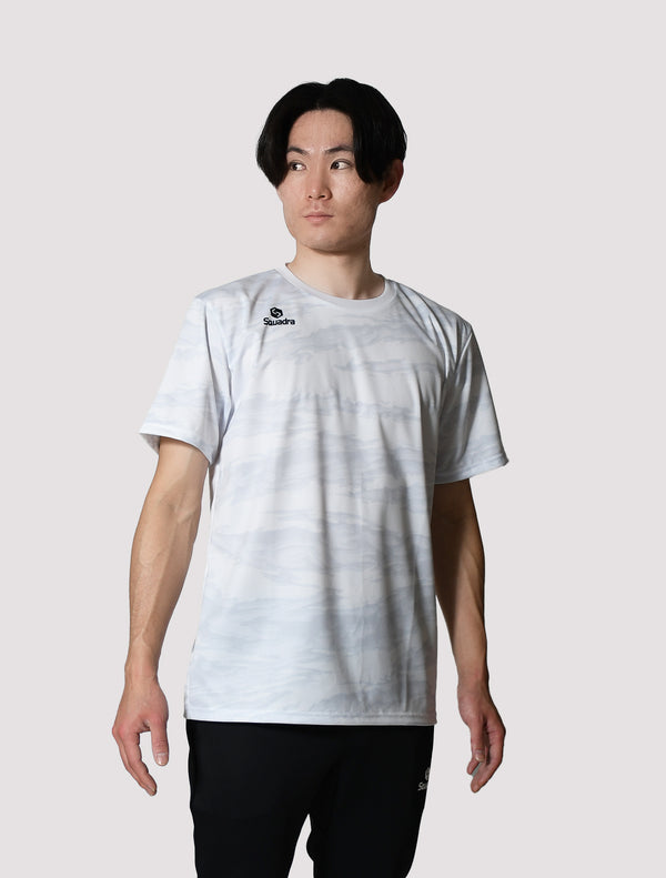 スクアドラ / グラフィック プラクティスシャツ タイガーカモ2 ジム 人気 スポーツウェア トレーニング 筋トレ 細身 半袖 メンズ おしゃれ かっこいい Tシャツ おすすめ 服