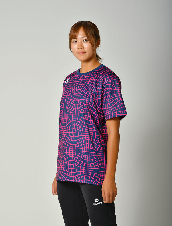 スクアドラ / グラフィックプラクティスシャツ / メッシュ柄がおしゃれなプラクティスシャツ。