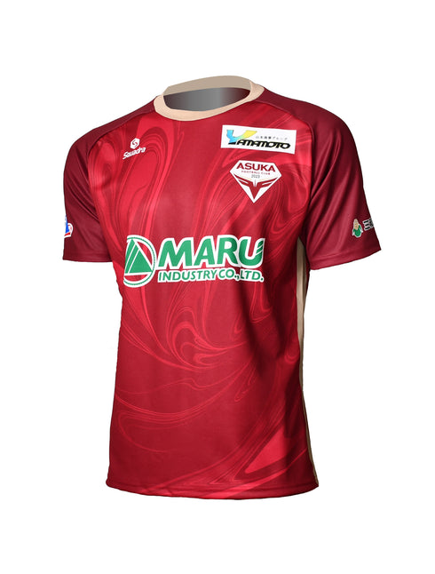 飛鳥FC 2025シーズン オーセンティックユニフォーム フィールドプレーヤー ホーム用半袖 (エンジ)