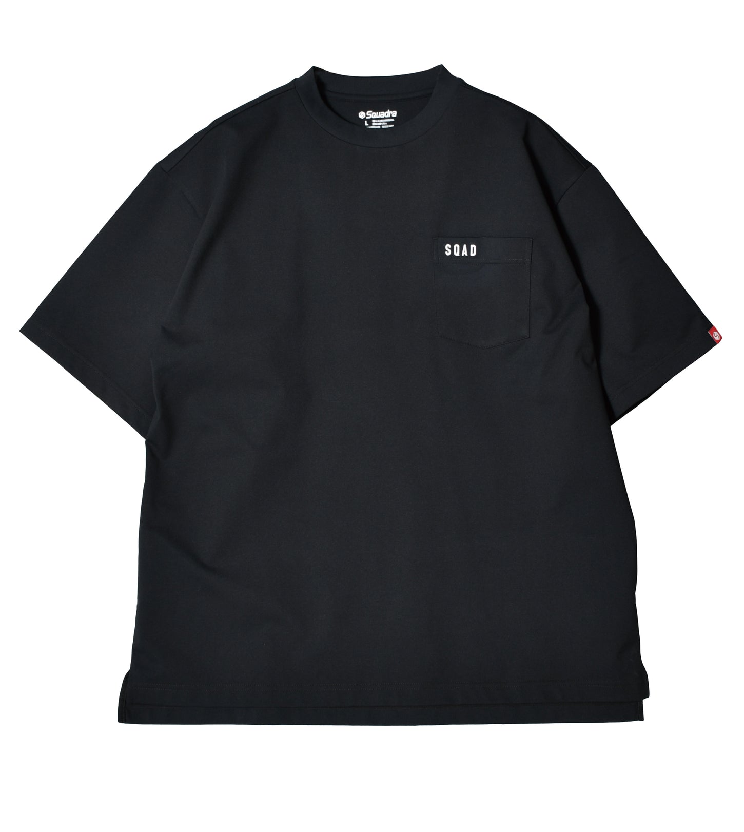 スクアドラ / 刺繍ロゴがポイントのシンプルTシャツ。