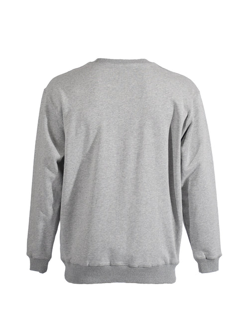 スクアドラ / クルーネックスウェット セットアップ コットン100% スポーツウェア 普段着 カジュアル 丸首 運動着 ジム フィットネス グレー 杢グレー 旧式 トレーニング 練習着