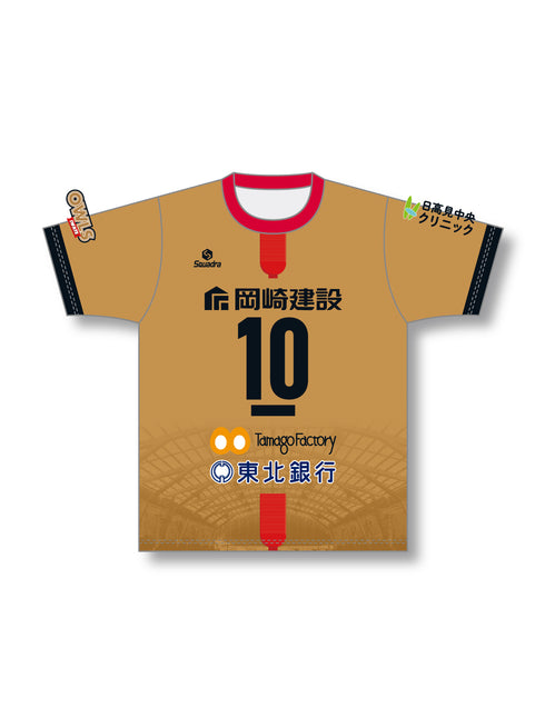 OWLS岩手 2026-27シーズン オーセンティックユニフォーム ゲームシャツ (ゴールド)